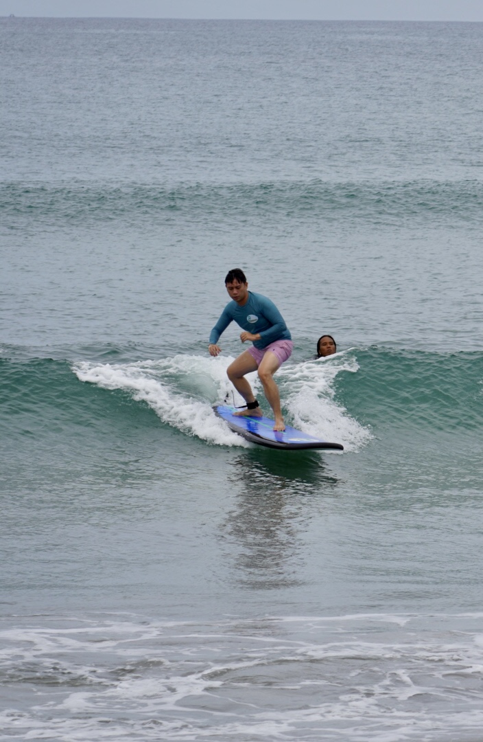 Keep practice and you will get better surf lesson bali 8Surfschool